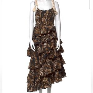 Ulla Johnson high low tiered dress